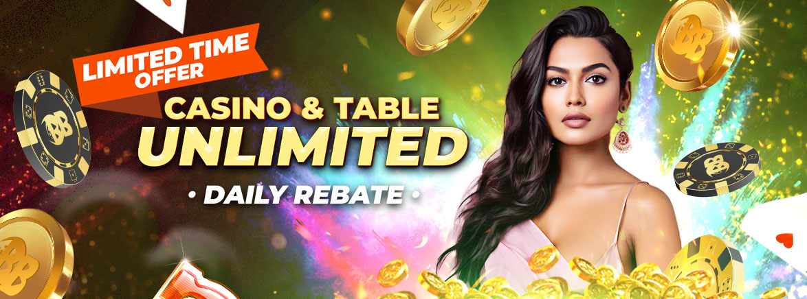 Casino & Table 1% Unlimited Daily Rebate Casino & Table 1% Unlimited Daily Rebate