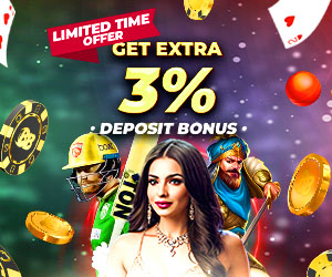 Get Extra 3% Deposit Bonus